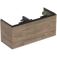 Geberit Bänkskåp Acanto 2+2 lådor 120 cm ek/nötträ
