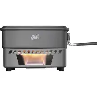 Esbit Kokset för fastbränsle, Gryta, Aluminium, 1,1 L, Aluminium, Sort, Aluminium, Sort, 390 g