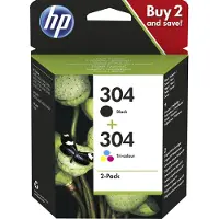 HP 304 Multipack svart/färg (N9K05AE, N9K06AE)