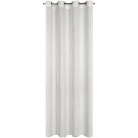 Eurofirany färdigt gardin, vit ekologisk stil, bandgardin, 140x250 cm polyester