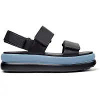 Camper för kvinnor. K201932-002 Lädersandaler Pelotas Flota Up svart (40), Hud, 3 till 5 cm, Kardborreband, Casual