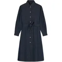 Armani Exchange för kvinnor. XW001794AF21337MB001 Chemisier klänning marinblå (XS), Casual, Bomull, Lång ärm, Marino