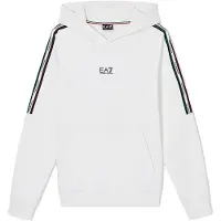 EA7 för män. 7M001864_AF12660 Italian Spirit sweatshirt vit (S), Casual, Deportivo, Bomull, Sportkläder, Multisport, Kort ärm