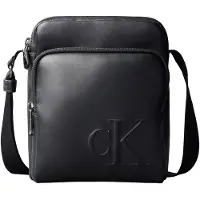 Calvin Klein Embossed Monogram Reporter Bag