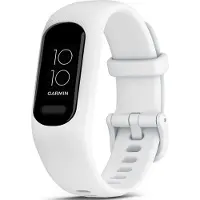 Garmin vívosmart 5 - Aktivitetspårare med band - silikon - vit - bandstorlek: S/M - monokrom - Bluetooth, ANT+ - 24.5 g