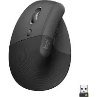 Logitech Lift Right Vertical - White - Ergonomisk mus - Optic - 6 knappar - Vit