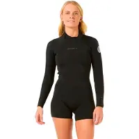 Rip Curl D/patrol 2/2 Mm Spring Långärmad Shorty Med Dragkedja Bak För Dam