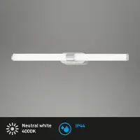 Briloner Vägglampa 2117014, Aluminium / grå / zink, Badrum, Syntetmaterial, Vägglampa, sänglampa, sänglampa vägg