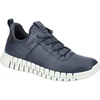 Ecco Låg sneaker 'Gruuv' marinblå / svart / vit