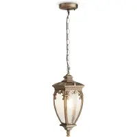 Maytoni Fleur utomhushänglampa, guld Fleur, dimbar, Mässing / guld, Aluminium / grå / zink, Antik