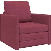 vidaXL Soffsäng Vinröd 74 x 77 x 81 cm Sammet