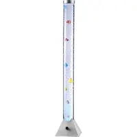 JUST LIGHT Vattenpelare Ava med LED och fisk, höjd 120 cm AVA, Genomskinlig / transpare, Vardagsrum / matsal, Syntetmaterial, Modern