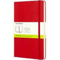 Large Plain Hardcover Notebook Scarlet Red