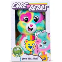 Character Options Ltd. Care Bears 14" Good Vibes Bear - Tie-Dye Multicolor Plushie för 4+ - Perfekt Kramdjur, Super Mjuk och Kramvänlig