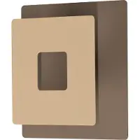 Fischer Leuchten LED vägglampa Hennes, Creme / bärnsten, Vardagsrum / matsal, Metall, Modern, LED-vägglampa, vägglampa inomhus