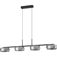LUCANDE Taklampa , Martis, dimbara, Svart, Matsal, Glas, Modern