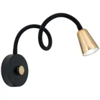 Orion Vägglampa Dotty, dimbar, Mässing / guld, Vardagsrum / matsal, Metall, Modern, Vägglampa, vägglampa inomhus