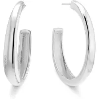 Calvin Klein Sculpted Large Hoop Earrings