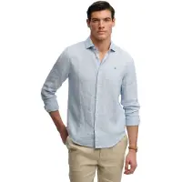 Superdry Riviera Linen Skjorta Med Långa ärmar