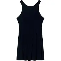 Armani Exchange för kvinnor. XW002282AF21555UC001 Klassisk svart klänning (L), Casual, Polyester, Ärmlös / Hängselbyxor