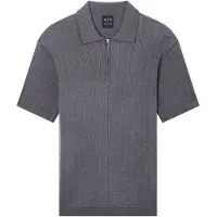 Armani Exchange för män. XM002438AF22249U8144 Polo Classic grå (XL), Casual, Bomull, Kort ärm
