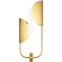Maytoni Vägglampa Tropic, dimbar, Mässing / guld, Vardagsrum / matsal, Metall, Vägglampa, vägglampa inomhus