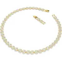 Swarovski Halsband 'Una' guld / transparent