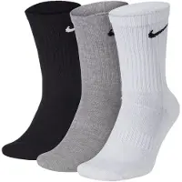 Nike Sockor 'Everyday' gråmelerad / svart / vit