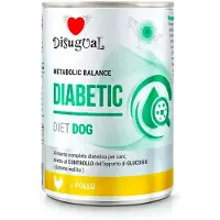 Disugual Diet Diabetisk Kyckling Våtfoder För Hundar 6x400g