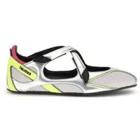 THE ATTICO Silver Polyuretan Ballerinaskor