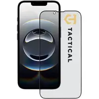 Tactical iPhone 13/13 Pro/14/16e/17e Glass Shield Privacy Stealth 5D skärmskydd - 9H - svart kant