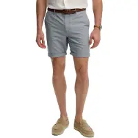 Superdry för män. M7110487A Shorts Premium Textured Chino blå (34), Casual, Bomull
