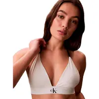 Calvin Klein Halter Triangle Bikini Top CK Monogram