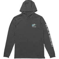 Salty Crew Surface Hood Sunshirt Longsleeve Lycra charcoal heather, M