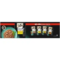 Sheba Mini Filets Poultry Selection i sås våtfoder katt maxipack (påsar 85 g)