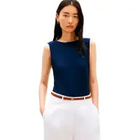 Tommy Hilfiger 5x2 Rib Boat Slim Fit ärmlös T-shirt