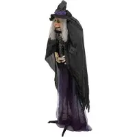 Europalms Halloweenfigur Häxa Marie, animerad, 180 cm (83316166)