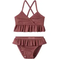 Lil´ Atelier Lil' Atelier Bikini - NmfFola - Vissnad Rose - - 4 år (104) - Bikini