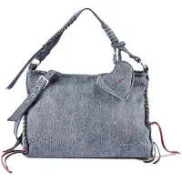 Desigual Axelremsväska blå denim