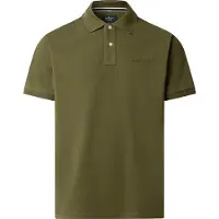 Hackett för män. HM5600091 Heritage Ess mossgrön polotröja (L), Blå, Bomull, Klassisk, Kort ärm
