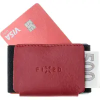 FIXED Tiny Wallet läderplånbok (äkta kogarn/oxläder) röd