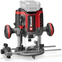 Einhell Professional fräs 4350425 TP-RO 18/55 Li BL – Solo, borstlös, utan batteri, utan laddare, inkl. parallellanslag, med tillbehör (4350425) - SOLO