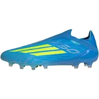 Adidas F50 Elite Laceless Ag Ice Cold Precision - Lucid Ray Blue/gul/light Utility Aqua - Konstgräs (Ag), storlek 47⅓