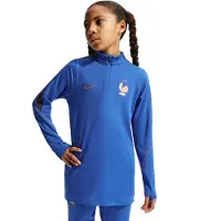 Nike Frankrike Träningströja Dri-FIT Strike Drill - Blå/Blå/Metallisk koppar Barn - , storlek XL: 158-170 cm