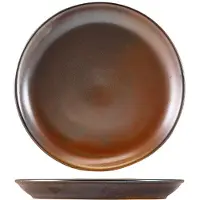 Genware Terra Porcelain Rustic Koppar Coupe-tallrik 24 Cm