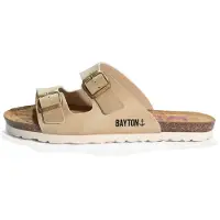 Bayton Pantolette 'ASTRAKAN' beige / svart