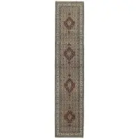 Rezas Moud Mahi orientalisk matta 79 x 387 cm