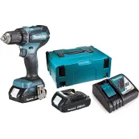 Makita slag-/borr-/skruvdragare 18V DHP485RAJ 50/27Nm 2x2,0Ah BL