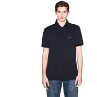 Armani Exchange för män. XM002390AF13026UB101 Polotröja i bomull i marinblå färg (S), Casual, Klassisk, Kort ärm, Marino