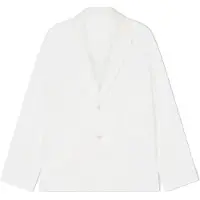 Armani Exchange för män. XM002073AF11882U0009 Vit dekonstruerad blazer (46), Casual, Bomull
